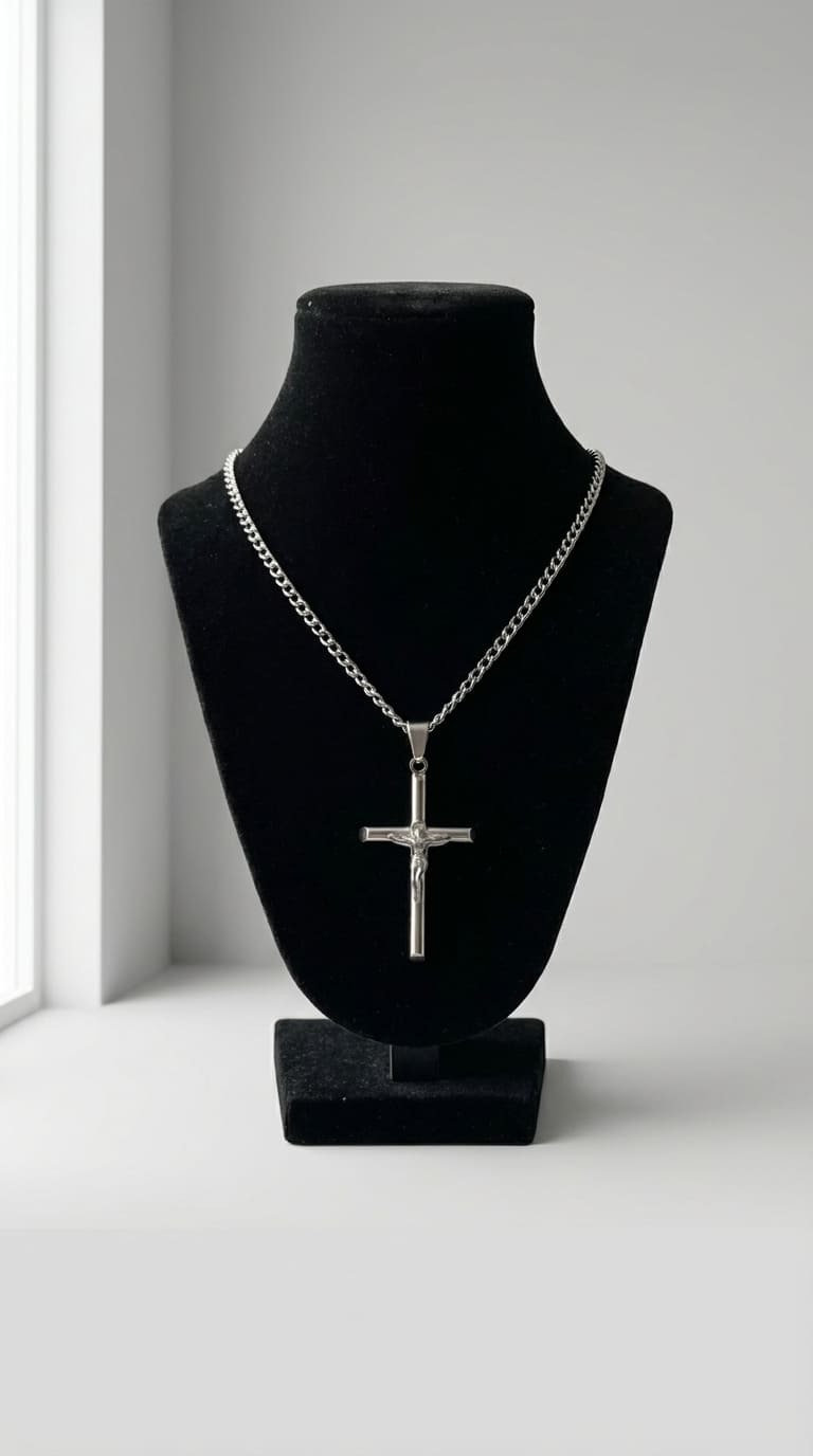 Cadena Cubana Caballero  "Redentor Plateado