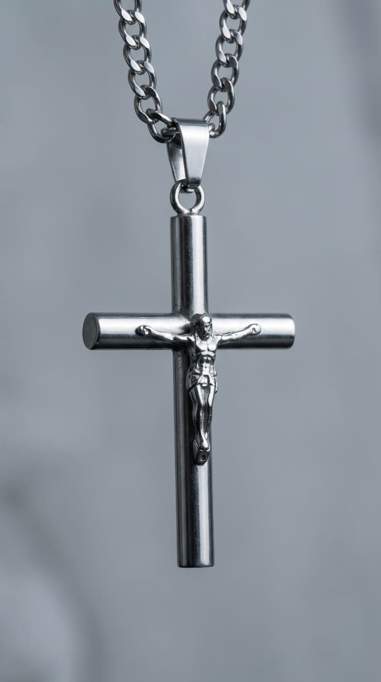 Cadena Cubana Caballero  "Redentor Plateado