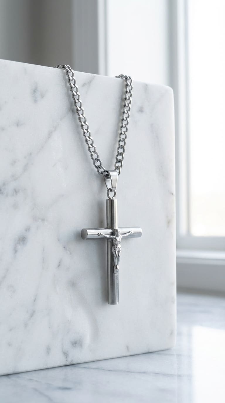 Cadena Cubana Caballero  "Redentor Plateado